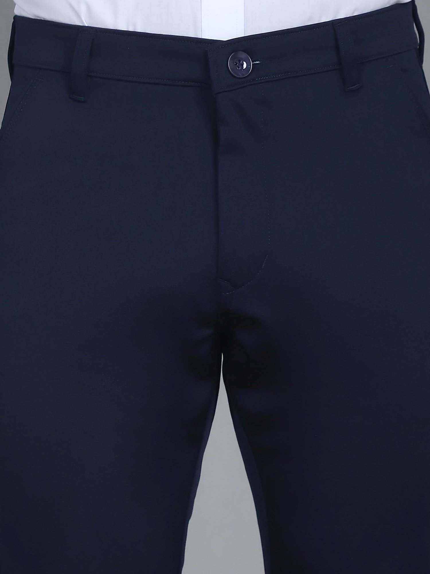Jainish Indigo Tapered Fit Trousers