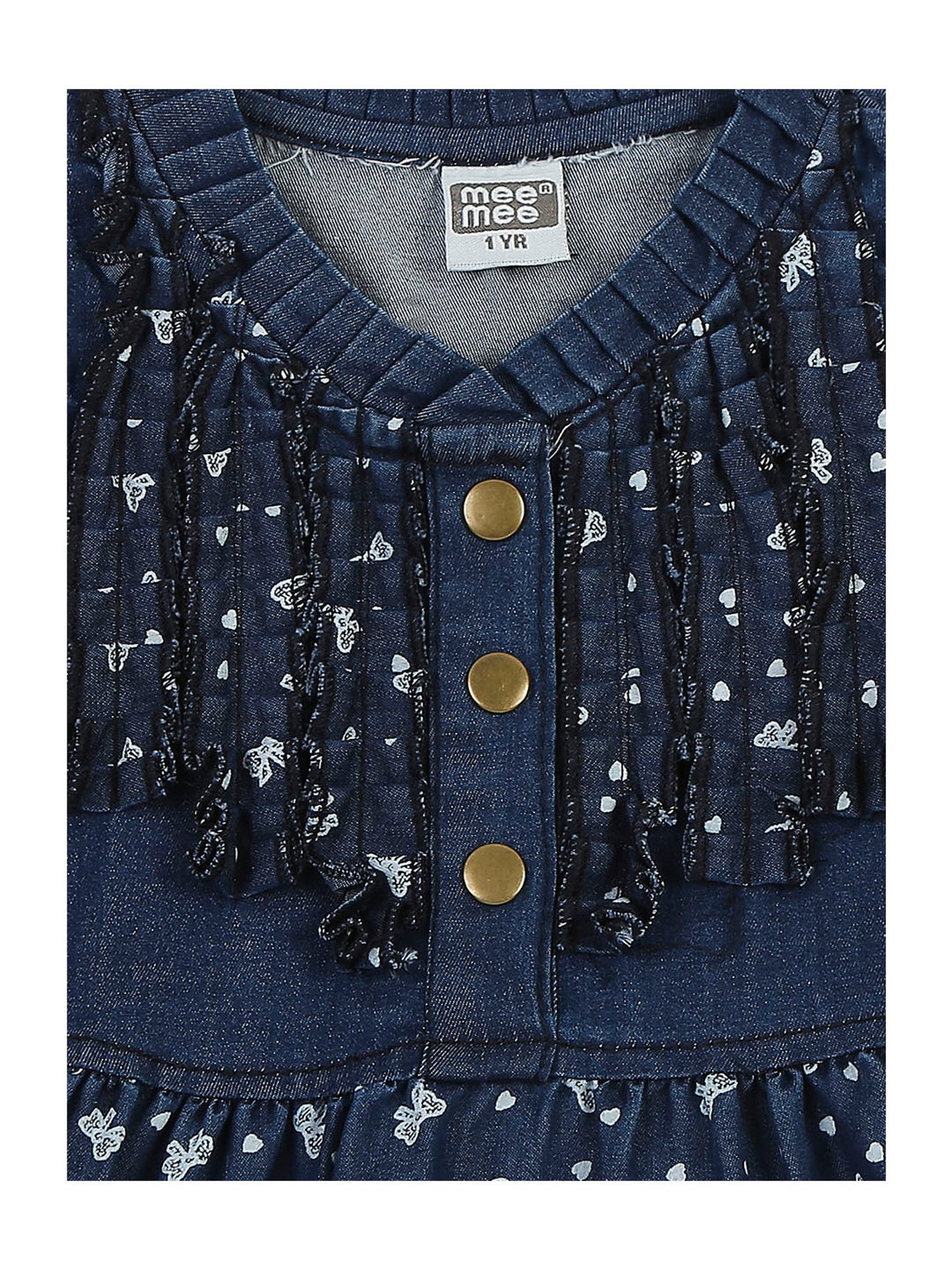 Mee Mee Kids Navy Printed Dress