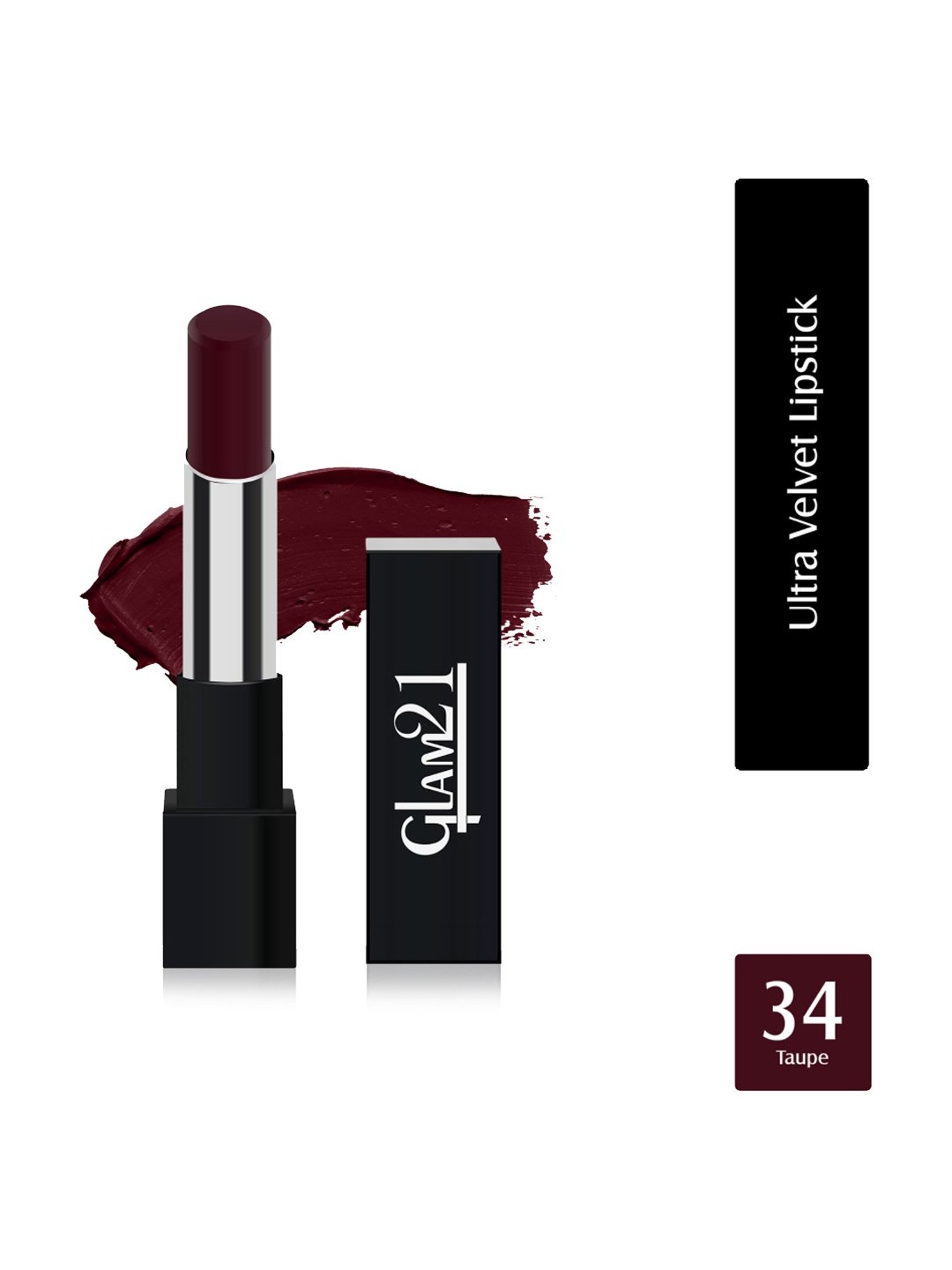 Glam21 Ultra Velvet Lipstick 34 Taupe - 2.5 gm