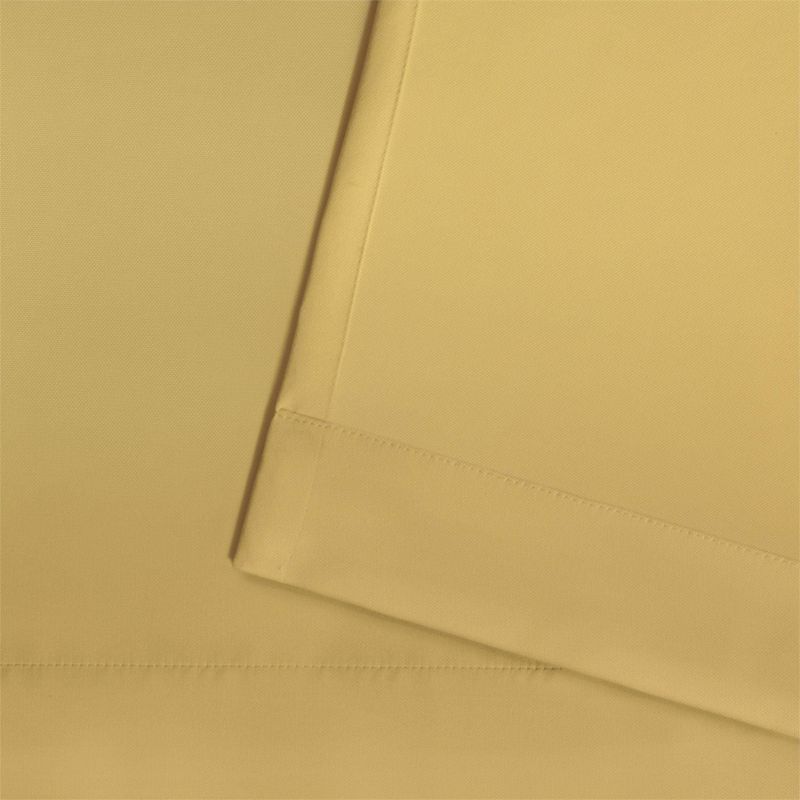 Set of 2 84"x54" Solid Cabana Grommet Top Light Filtering Curtain Panel Yellow - Exclusive Home