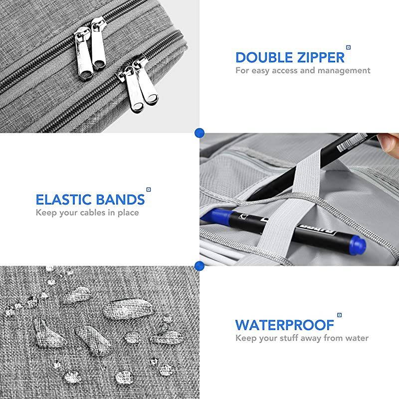 Electronic Organizer Travel Universal Cable Organizer Electronics Accessories Cases for Cable Charger Phone USB SD Card