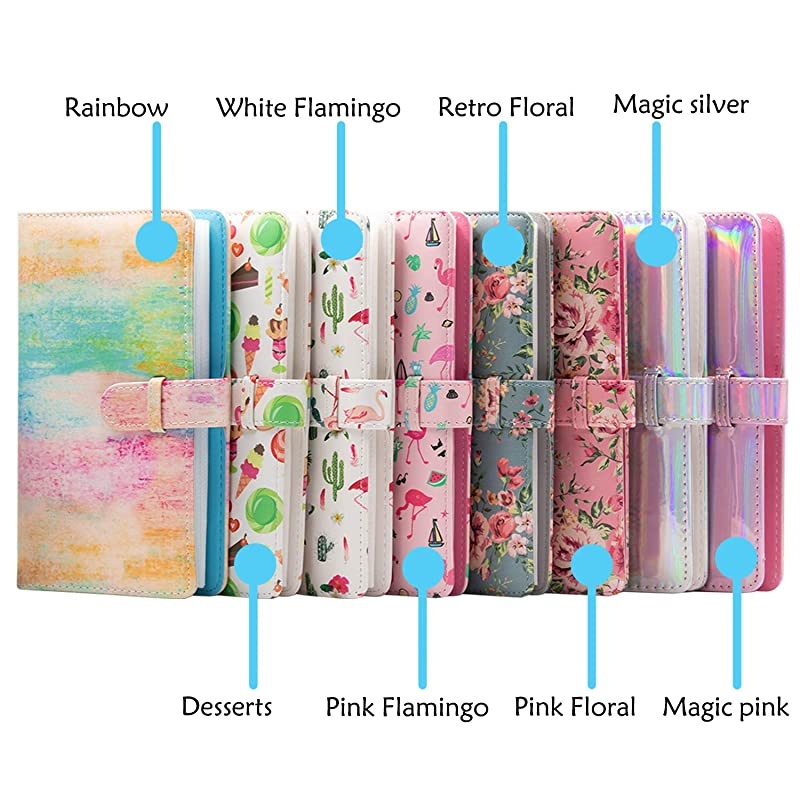 96 Pockets Mini Photo Album for Fujifilm Instax Mini Camera, Polaroid Snap, Z2300, SocialMatic Instant Cameras & Zip Instant Printer (96 Pockets, Retro Floral)