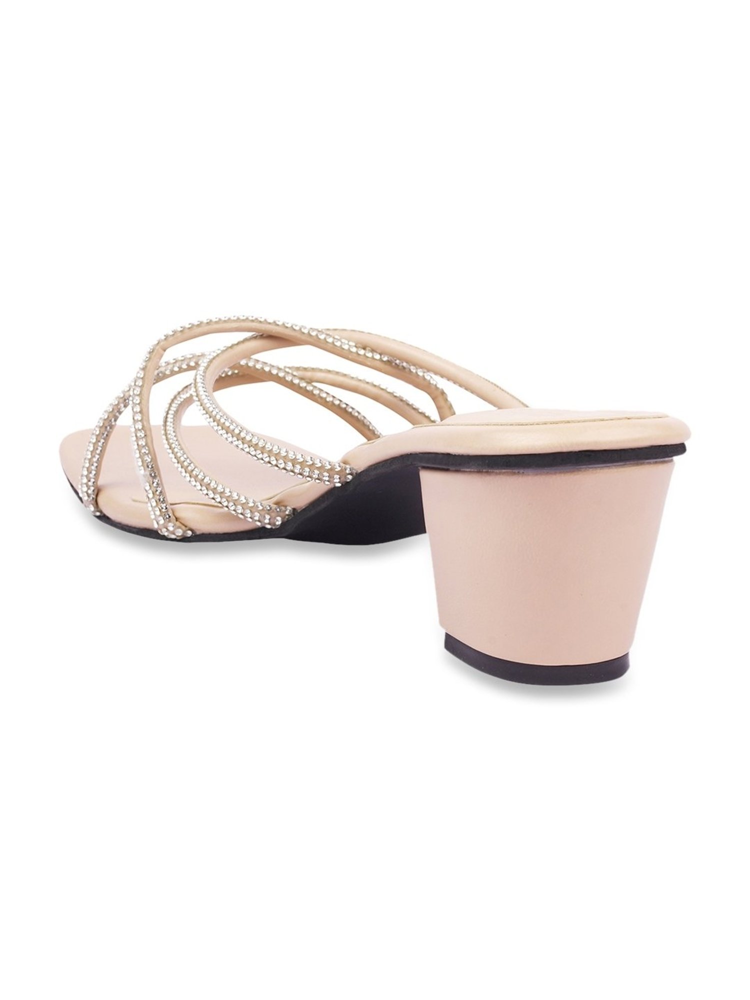 The White Pole Women's Beige Casual Sandals
