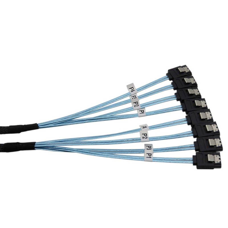 Ochine 4 Pieces/set Of SATA III 6Gbps SAS Cables For Server SATA 7-pin To SATA 7-pin Hard Disk Data Cables