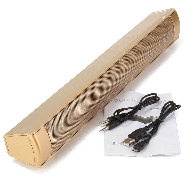 Powerful Bluetooth Soundbar TV Perfect Sound Soundbar LP-08 HIFI Mini Altavoz USB Soundbar Speaker for Computer PC Tablet TV