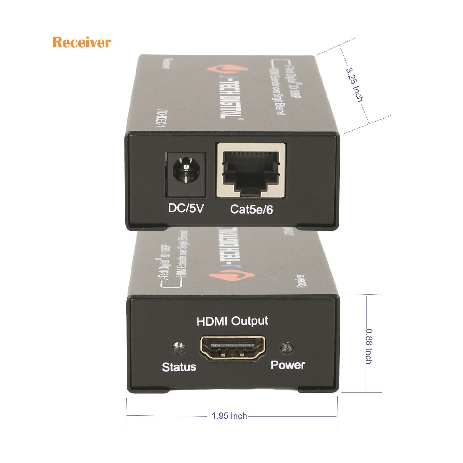J-Tech Digital HDMI Extender By Single Cat 5E/6/7 Full Hd 1080P With Deep Color, EDID Copy, Dolby Digital/DTS