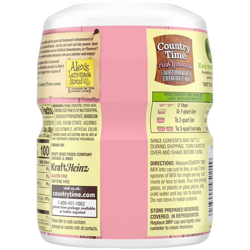 Country Time Pink Lemonade Drink Mix - 19oz Canister