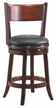 Boraam 24" Palmetto Swivel Stool in Chestnut  Finish