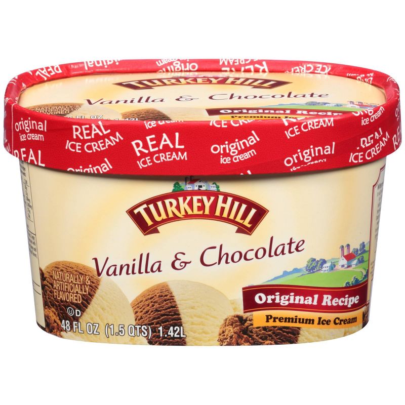 Turkey Hill Vanilla Chocolate Ice Cream - 48oz