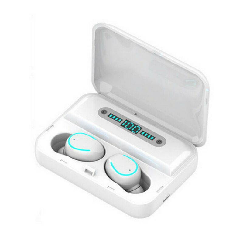 2020 Newest Mini Earbuds 8D HiFi CVC8.0 Noise Cancelling Bluetooth 5.0 Earphones TWS Sport Waterproof Headphones Deep Bass Sound Cordless Bank Dual Headsets With Power Bank Chaging Case 3500mAh
