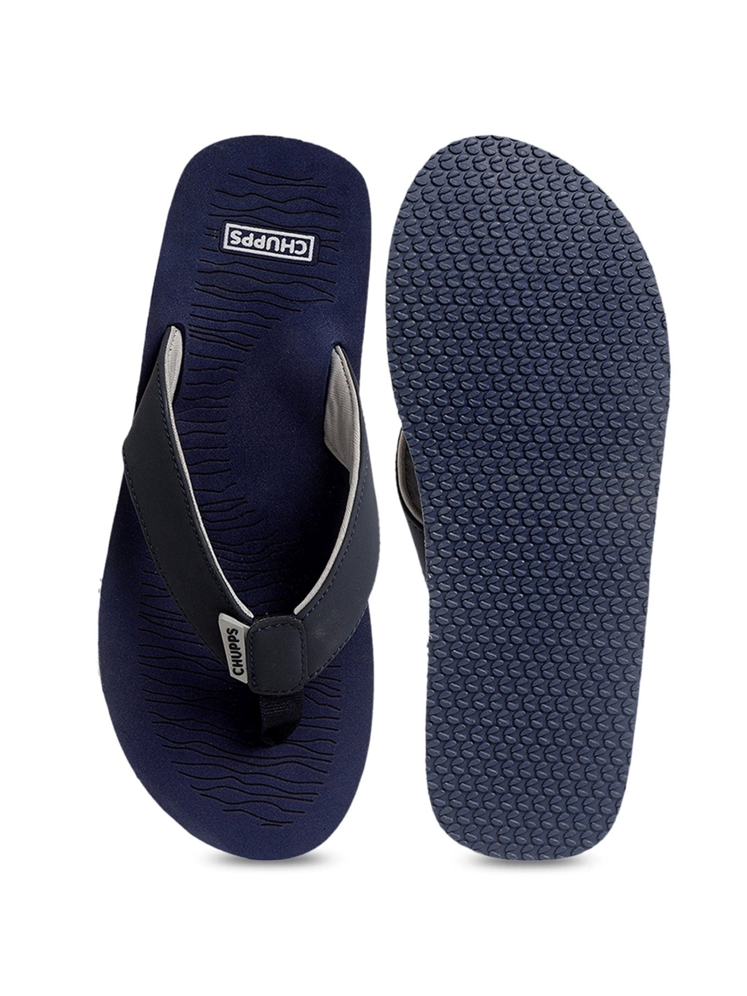 Chupps Men's Navy Flip Flops