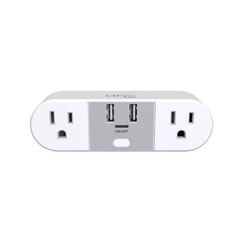 2 Outlet, 2 USB-A Smart Plug by ONE CE Smart Gear