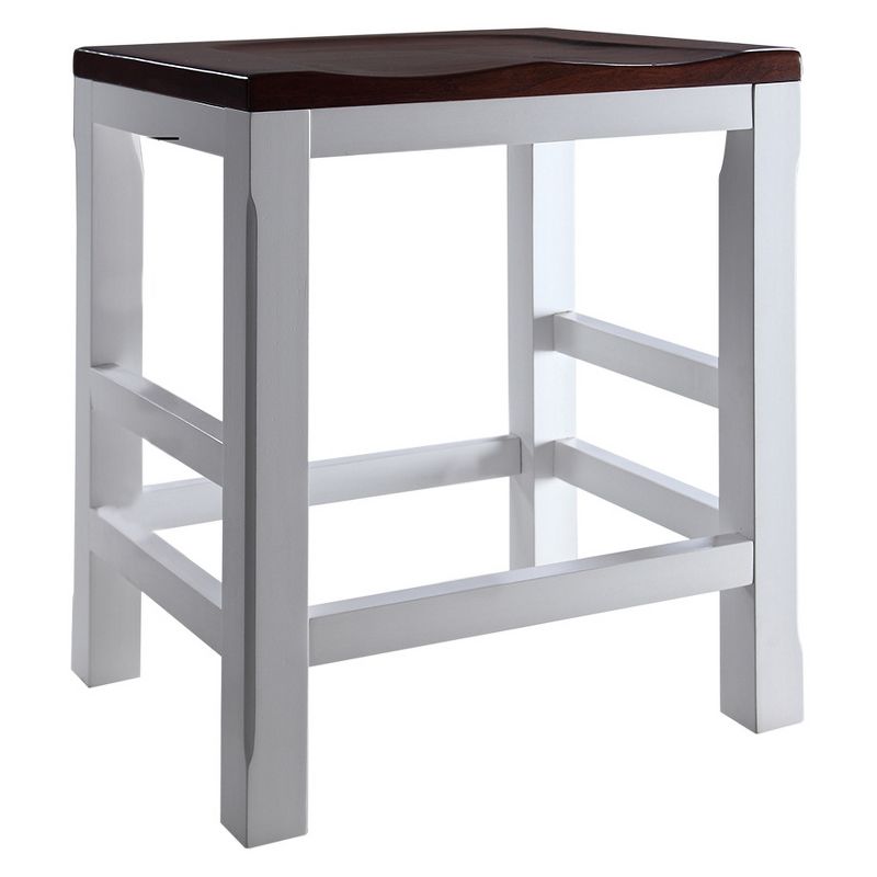 Brant Bar Counter Height Barstool - Vintage White - Haven Home