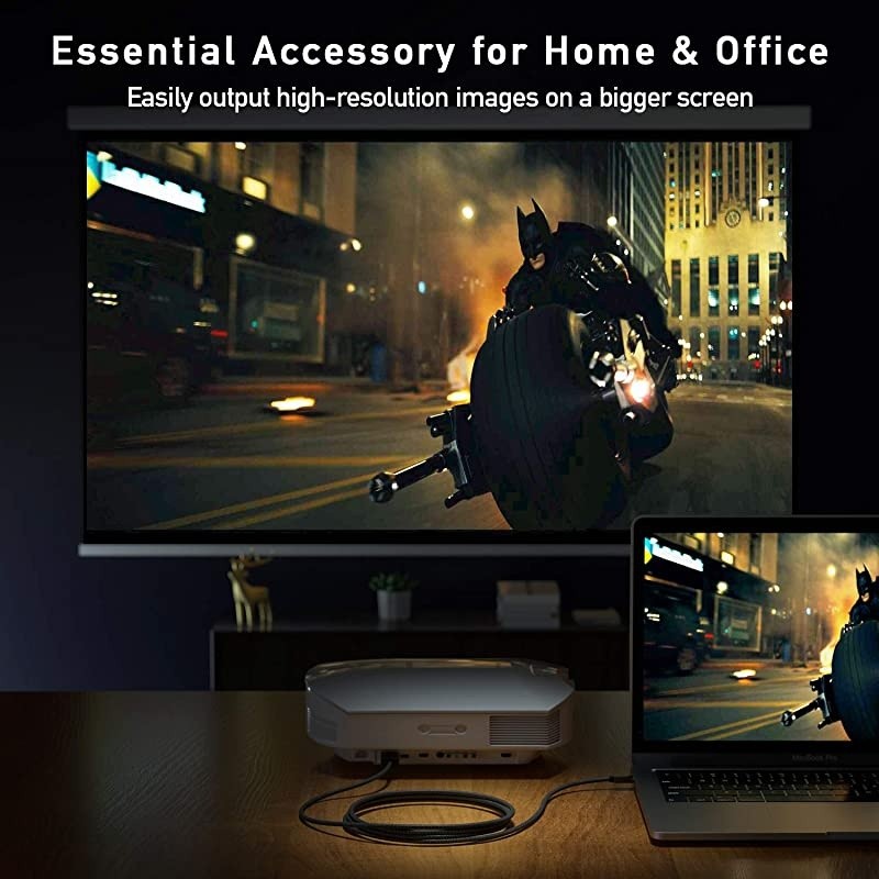 USB C to HDMI Cable 2020 New Updated USB Type C to HDMI CableThunderbolt 3 Compatible for Working from Home 4K Compatible for iPad Pro 2018 MacBook Galaxy S20S10 XPS and More 10ft