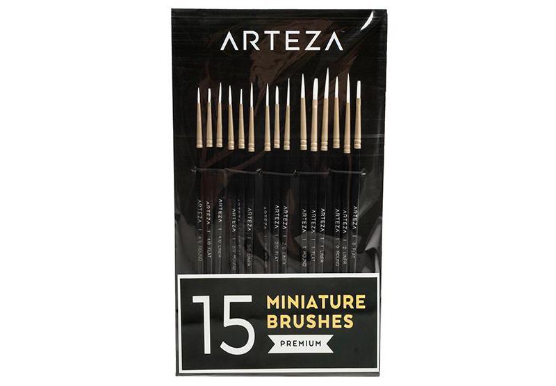 Arteza Detail Paint Brushes Art Supply Set - 15 Pack (ARTZ-8009)