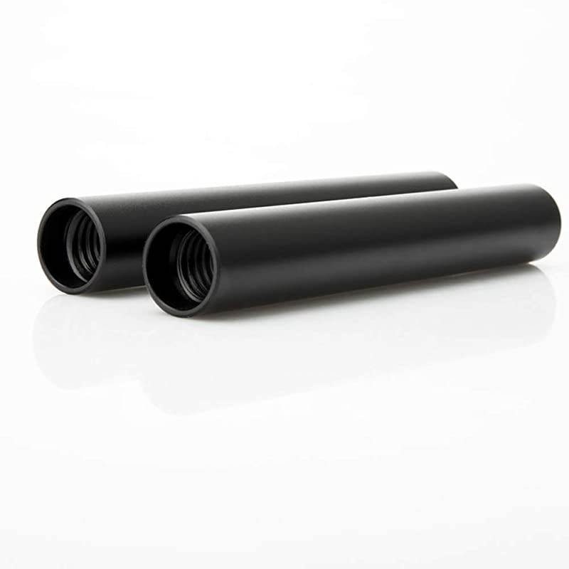 4 Inch 15mm Rod for 15mm DSLR Rail Block System Lens Support Matte Box Follow Focus Black Aluminum Alloy R049