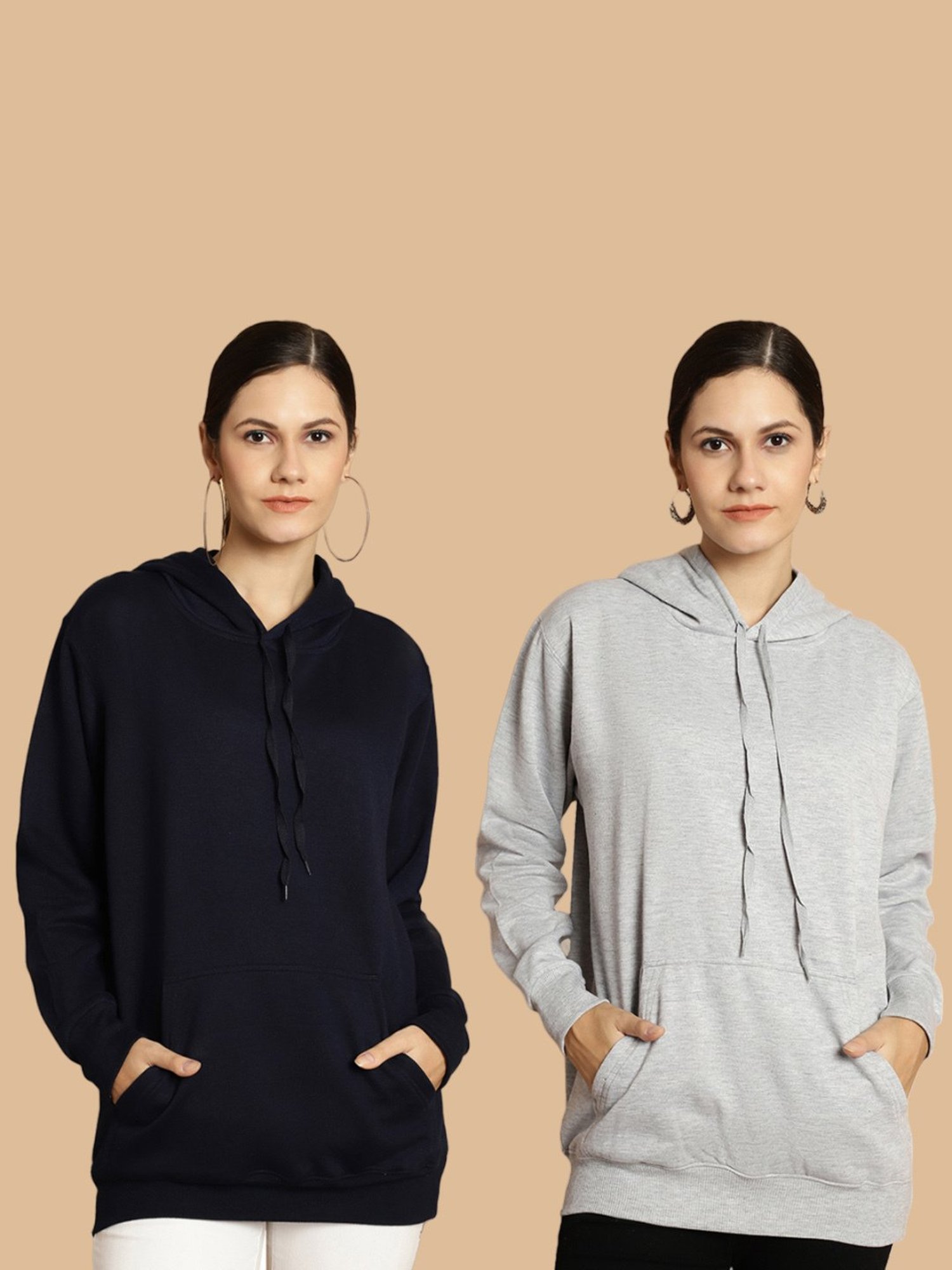 Vimal Jonney Navy & Grey Sweatshirt - Pack Of 2