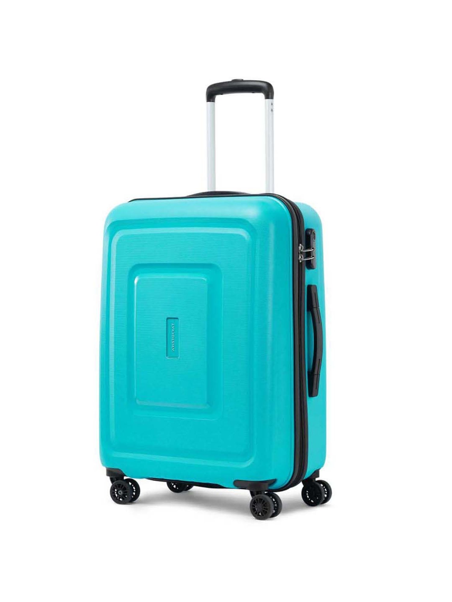 Aristocrat Endeavour Turquoise Textured Hard Medium Trolley Bag - 48 cm