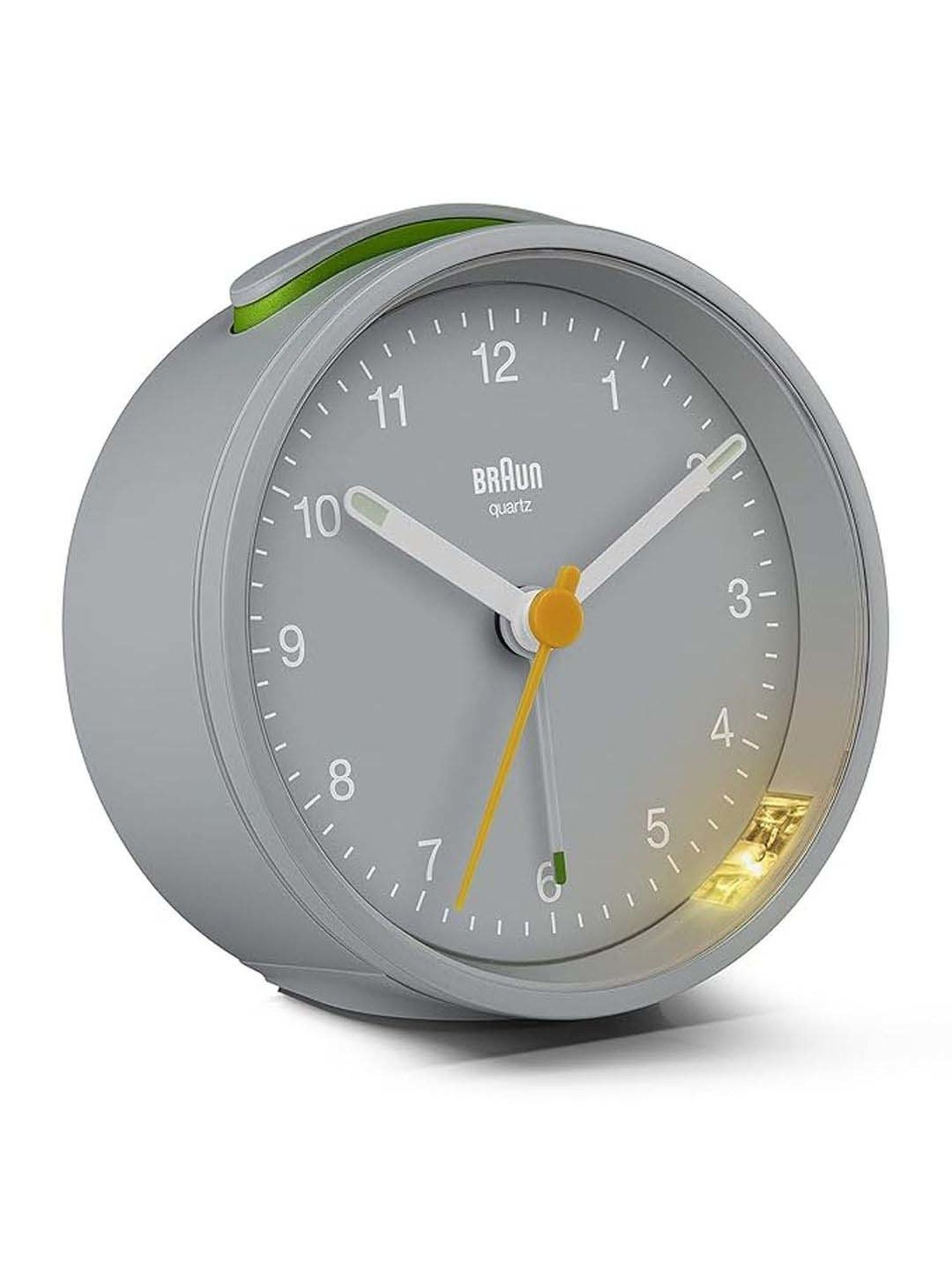 Braun Grey Digital Alarm Clock With Date, Month And Temperature Display