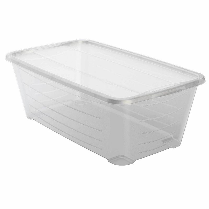 Life Story 5.5 Quart Rectangular Clear Protective Storage Shoe Box (216 Pack)