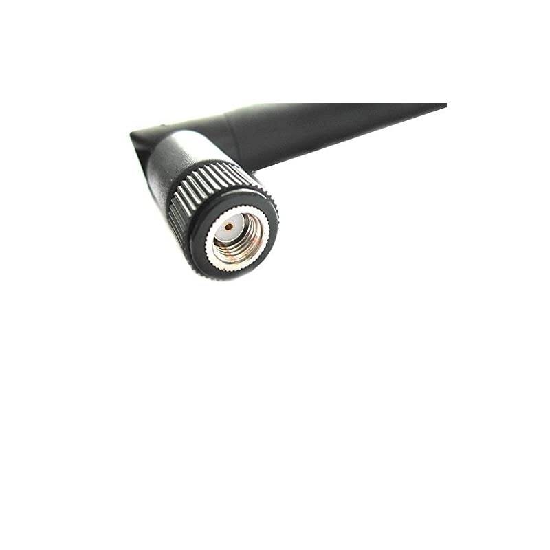 2 x 6dBi 24GHz 5GHz Dual Band WiFi RPSMA Antenna + 2 x 20cm UflIPEX Cable for Wireless Routers Mini PCIe Cards Network Extension Bulkhead Pigtail PCI WiFi WAN Repeater