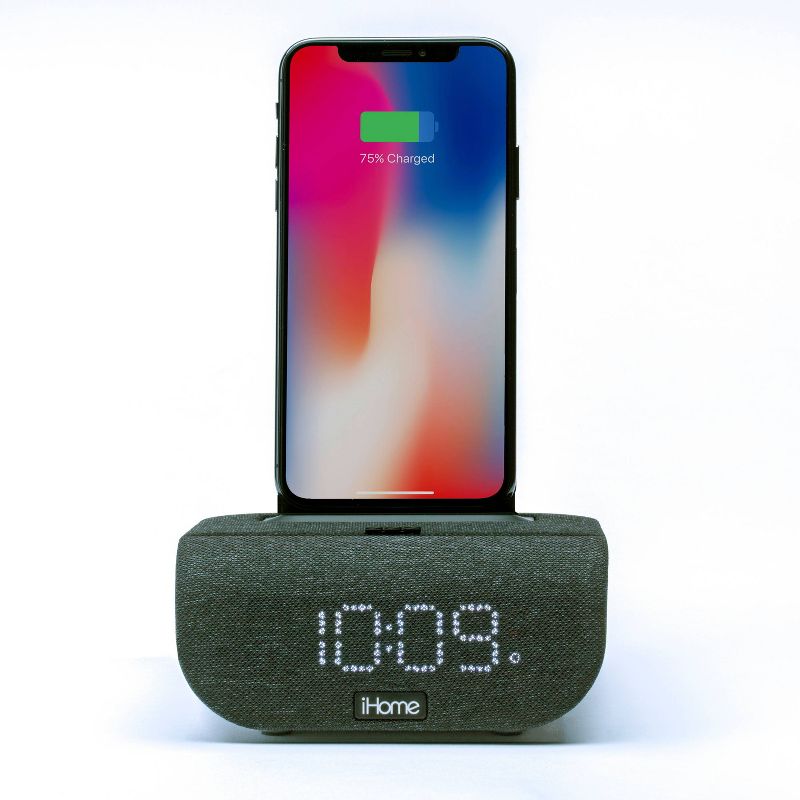 iHome Qi Charging Bluetooth Alarm Clock