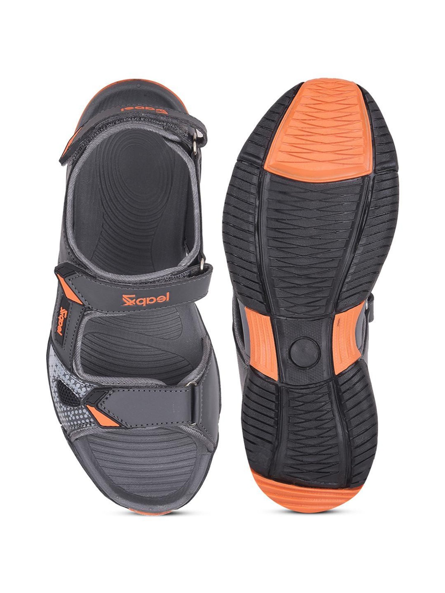 Leap7X by Liberty Men's Grey Floater Sandals