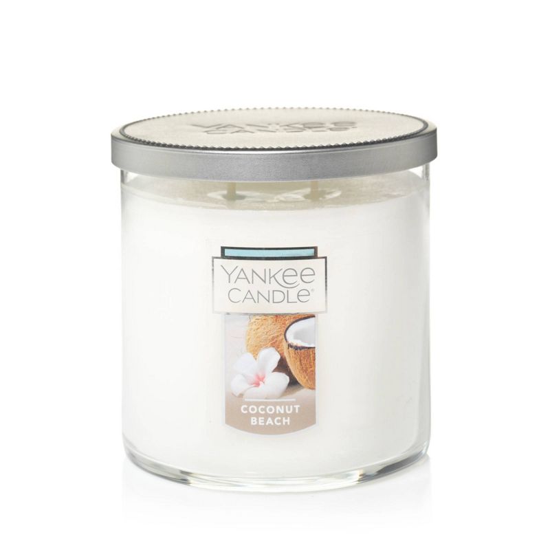12.5oz Lidded Glass Jar 2-Wick Coconut Beach Candle - Yankee Candle