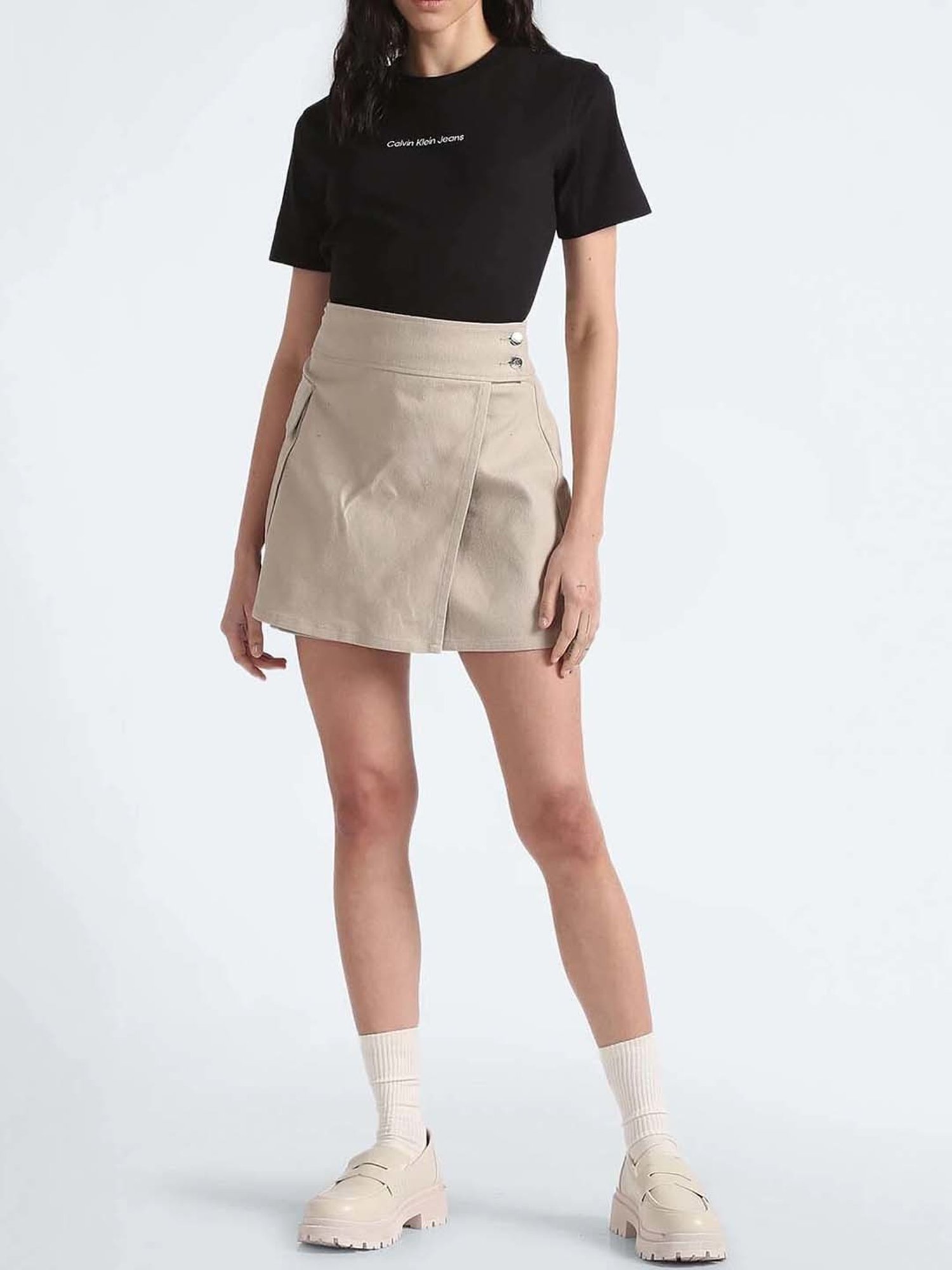 Calvin Klein Black Embroidery Regular Fit T-Shirt