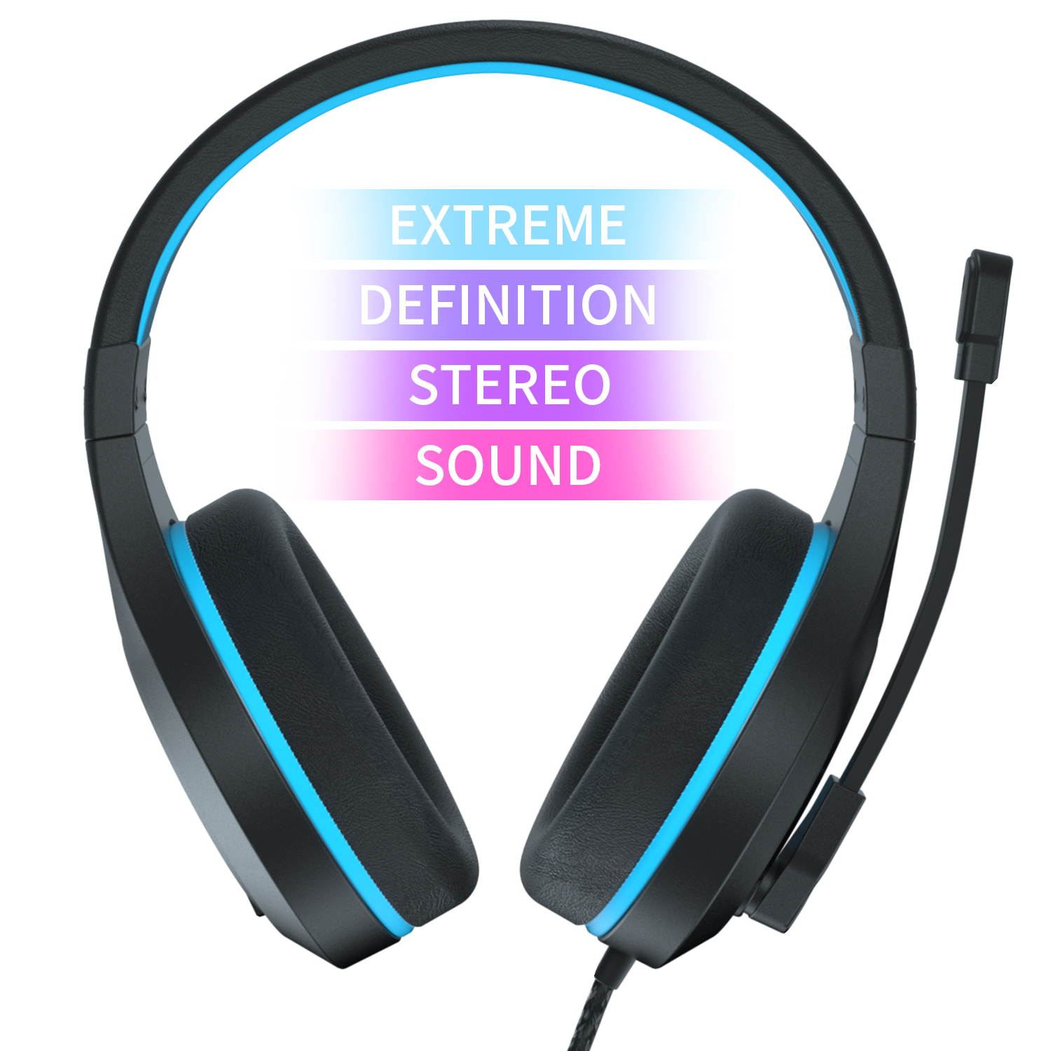 PS4 Gaming Headset, Stereo Gaming Headphone with Microphone Vibration for Laptop PC/Xbox one