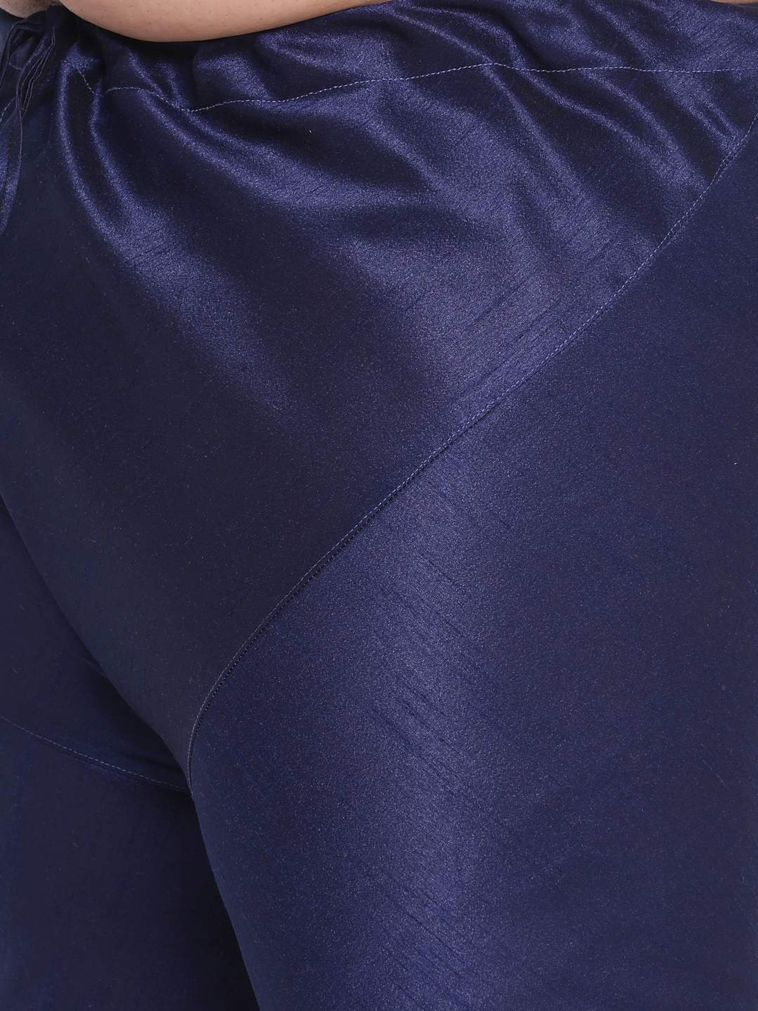 KISAH PLUS Yellow & Navy Regular Fit Printed Kurta Set With Jacket