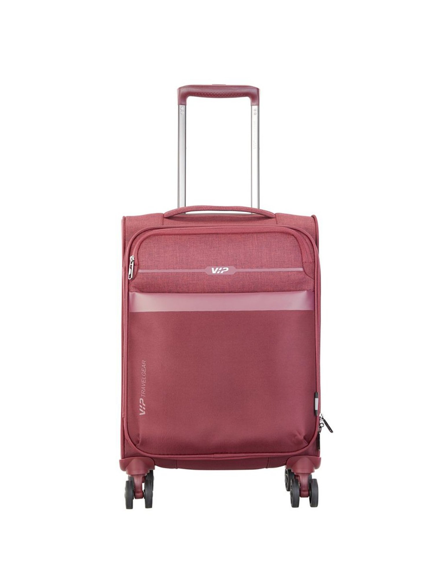 VIP Red 8 Wheels Small Soft Cabin Trolley Bag 35.5 cm