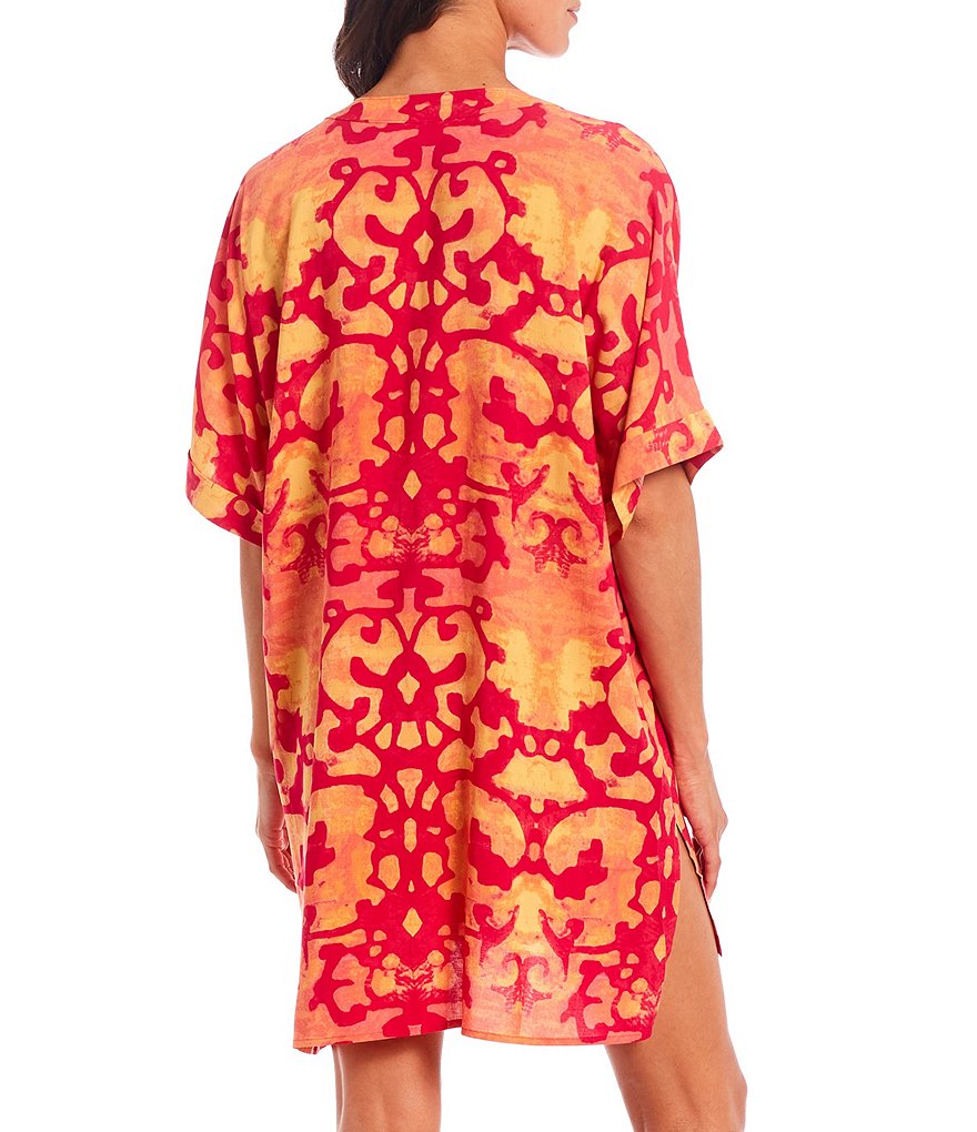 Sleep Sense Wallpaper Printed Short Sleeve Jersey Knit Sleepshirt