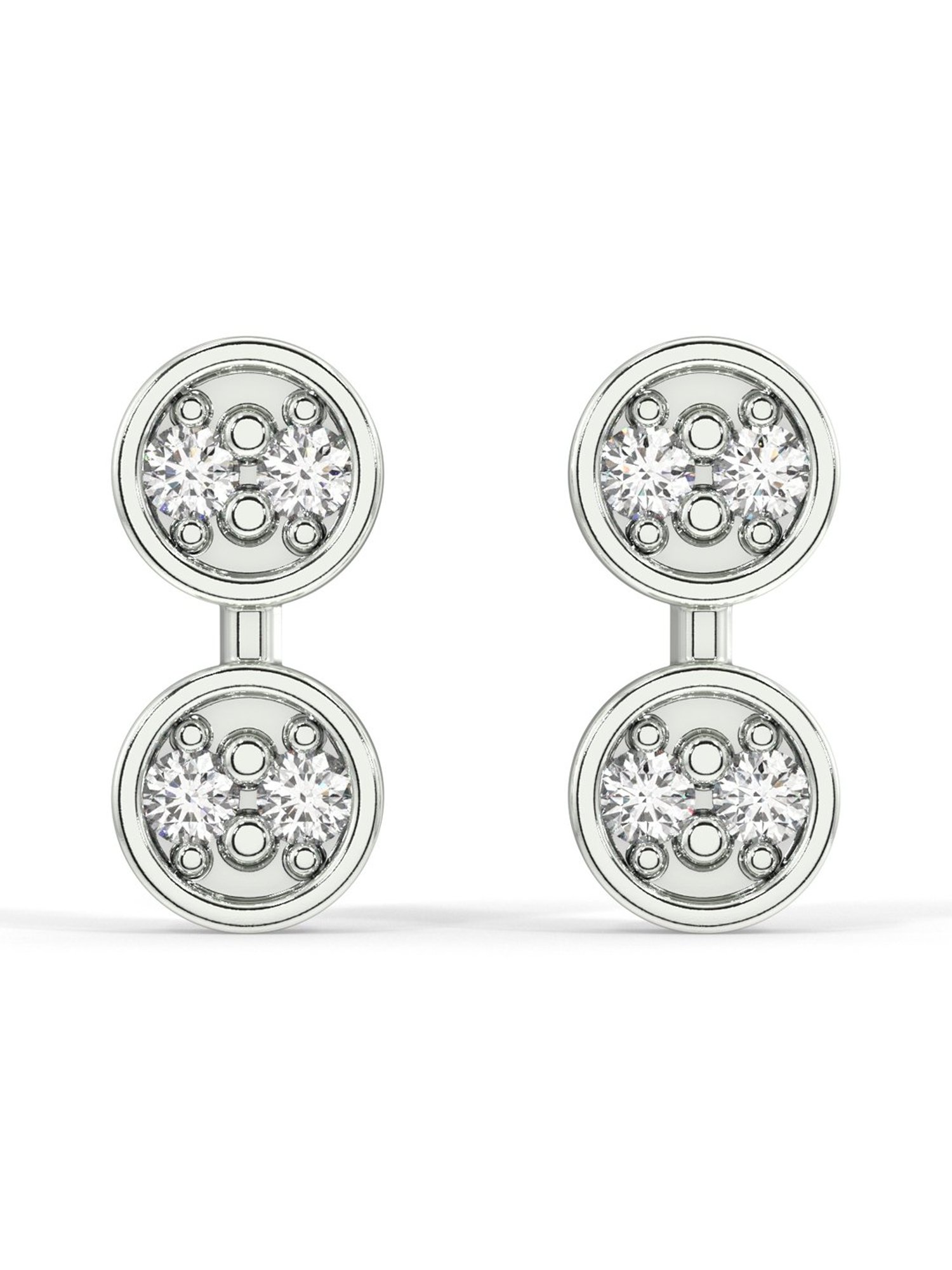 Silvermist 925 Sterling Silver Nolan Tiny Stud Earrings for Women & Girls
