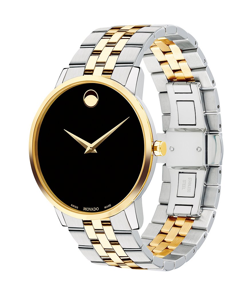 Movado Black Dial Link Bracelet Museum Classic Watch