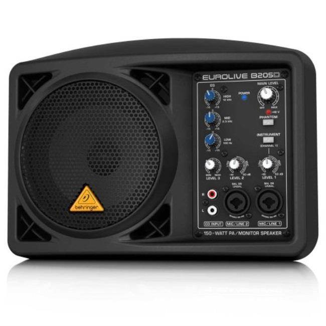 behringer eurolive b205d ultracompact 150watt pa/monitor speaker system
