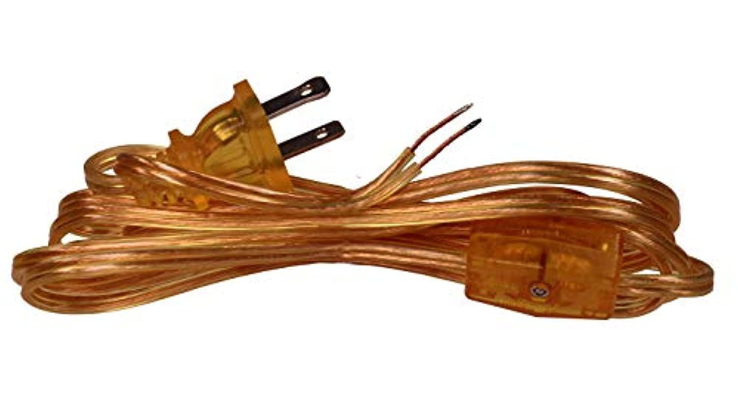 westinghouse gold lamp cord set 8 foot with rotary on/off switch