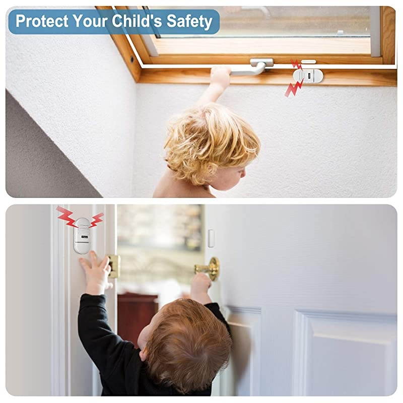 Driveway Alarm 1800 Feet Long Range Motion Sensor Alert System Driveway Detector for Home with 1800mAh Rechargeable Battery (1&1-Brown)