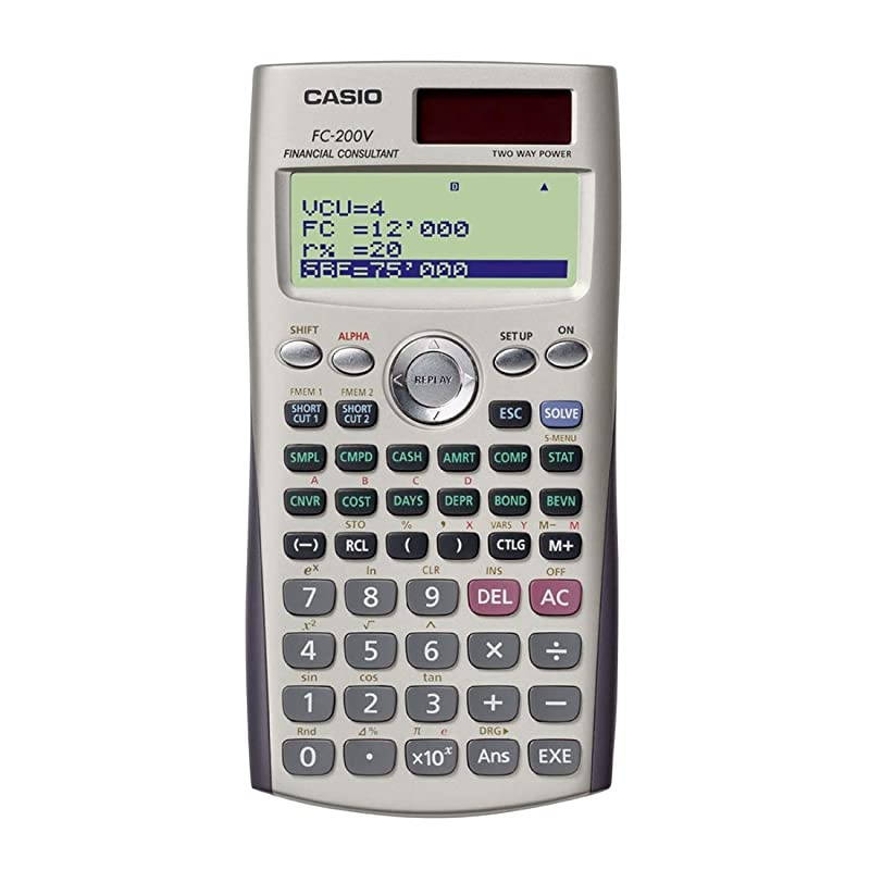 FC-200V Financial Calculator with 4-Line Display