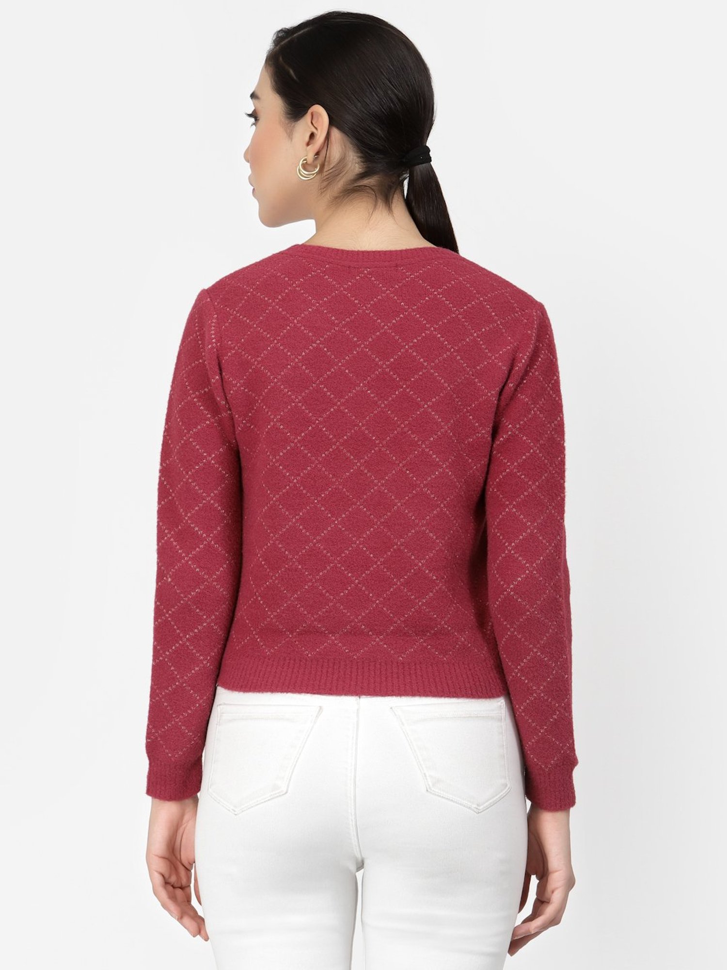 Juelle Wine Check Pullover