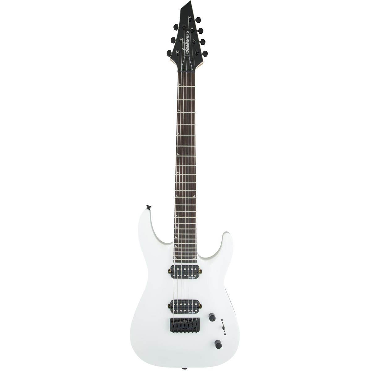 Jackson JS Dinky Arch Top JS32-7 DKA HT 7-String Electric Guitar, Snow White