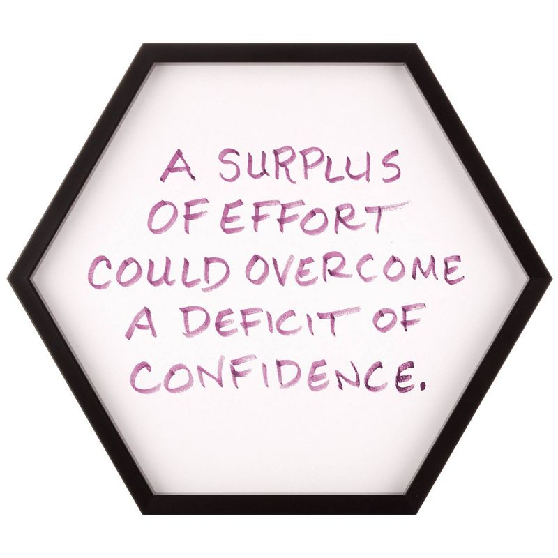 3pc Hexagon Dry Erase Chalkboard/Pinboard Wall Organizer Set Black - Gallery Solutions