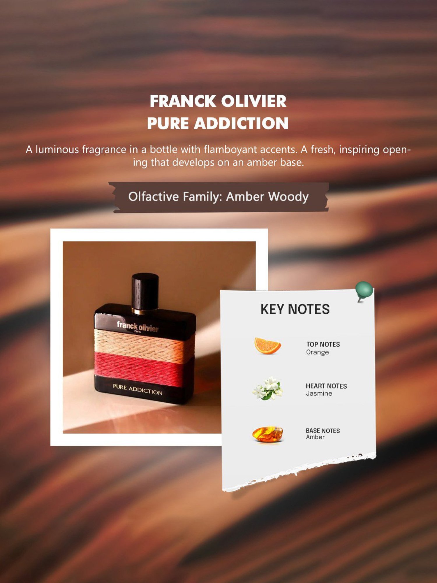 Franck Olivier Paris Pure Addiction Eau de Parfum - 100ml