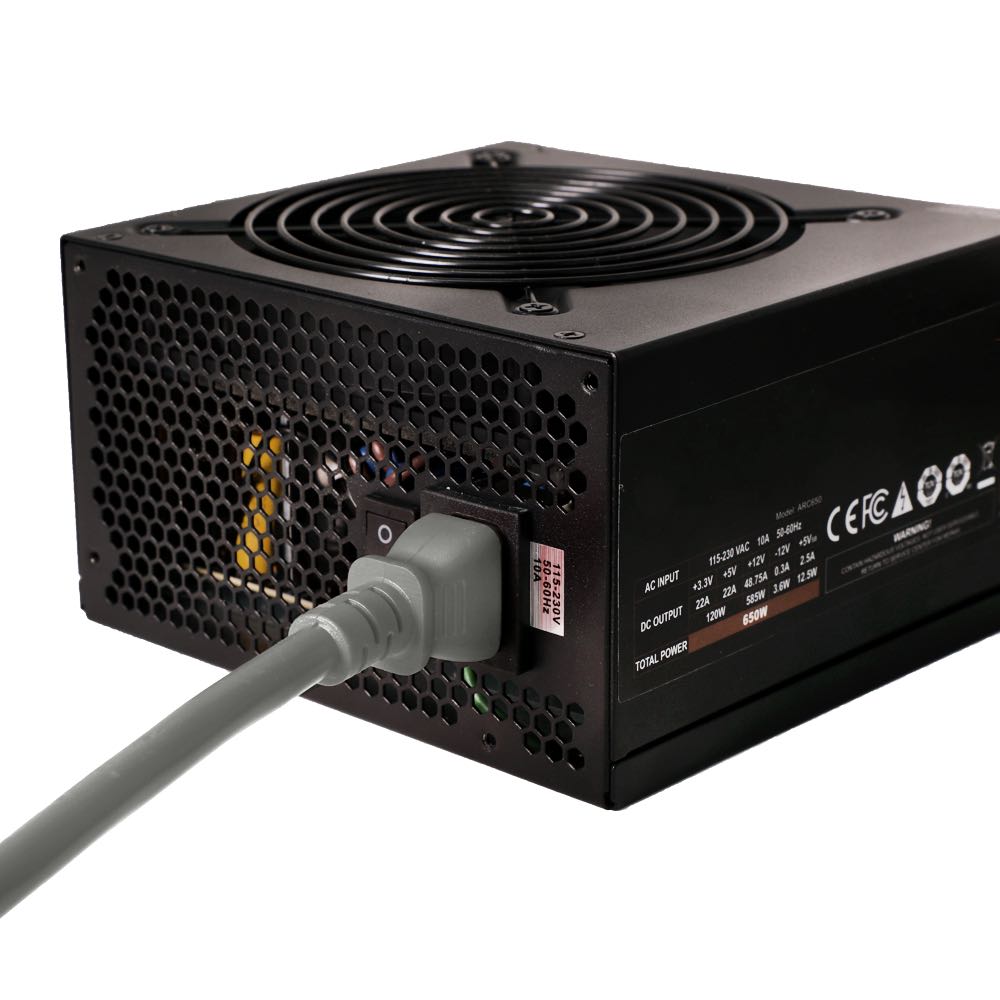 Ironbox C14 to C13 Connector Power Cord - Blue - 1 Foot - 15A/250V - 14/3 SJT - IBX-2806-01