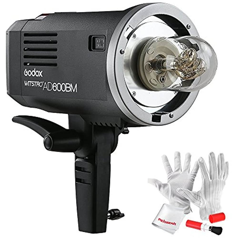 Godox AD600BM Bowens Mount 600Ws GN87 High Speed Sync Outdoor Flash Strobe Light with 2.4G Wireless X System, 8700mAh Battery to Provide 500 Full Power Flashes Recycle in 0.01-2.5 Second