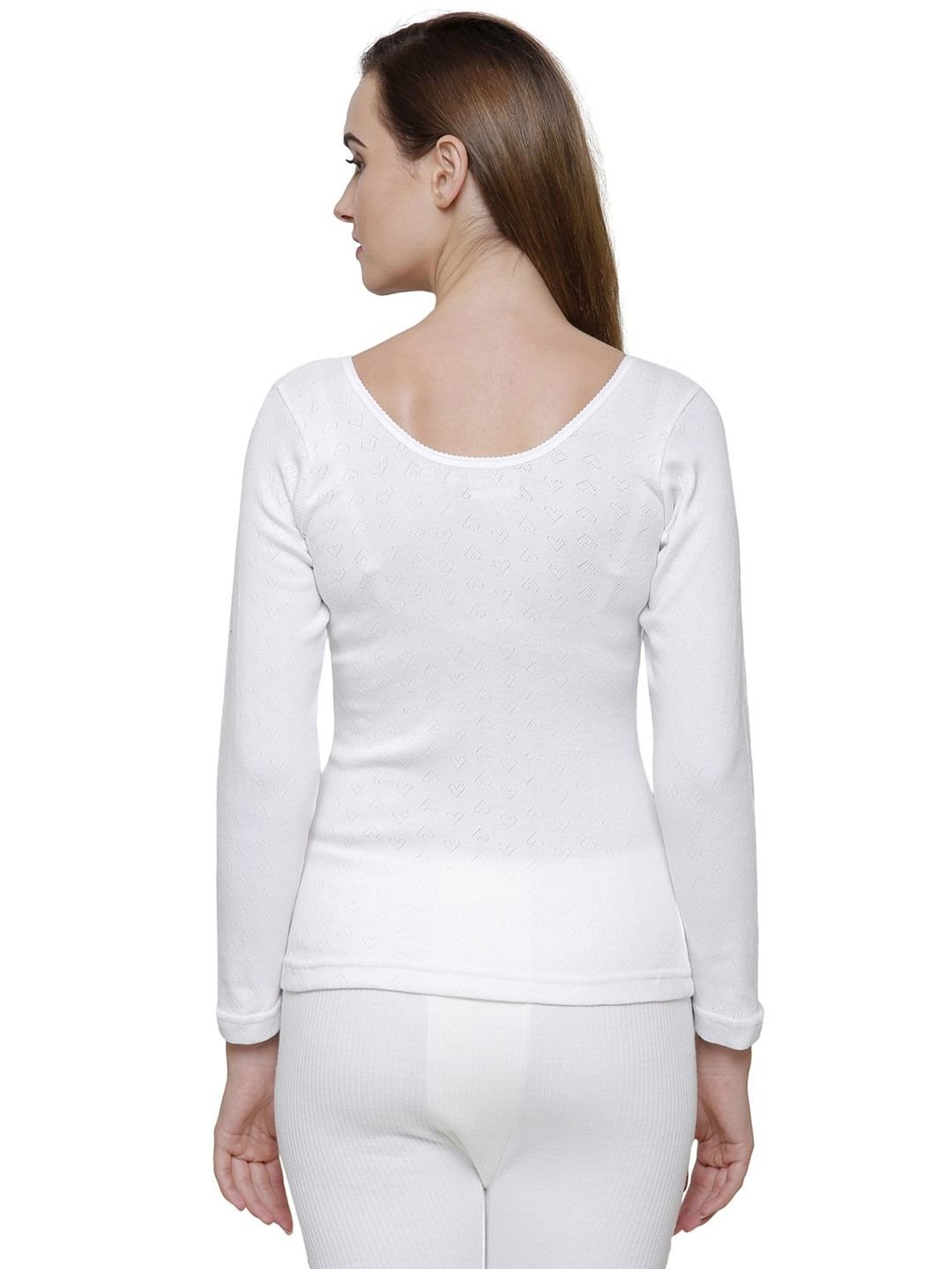 Bodycare White Cotton Thermal Top