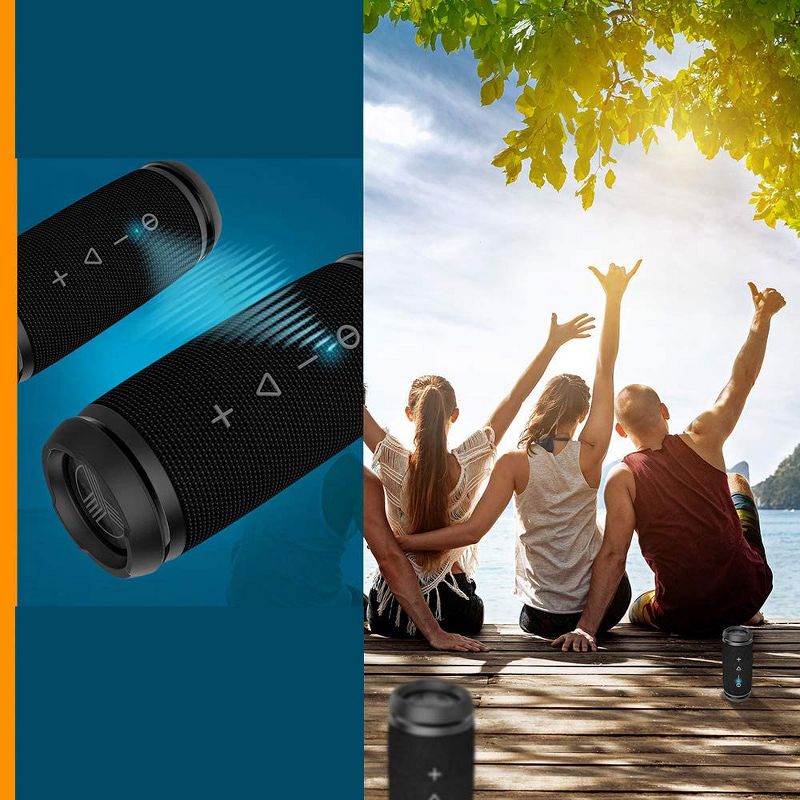 TREBLAB HD7 - Mini Portable Bluetooth Speaker 12W Stereo  360&deg;HD Sound w/Bass