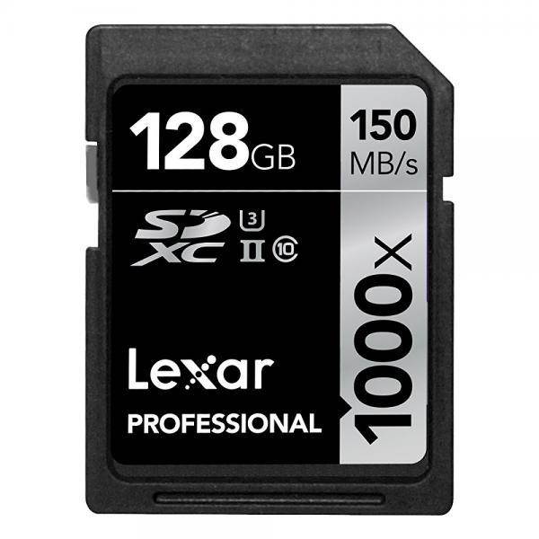 Lexar 128GB Professional 1000x UHS-II U3 SDXC Memory Card #LSD128CRBNA1000