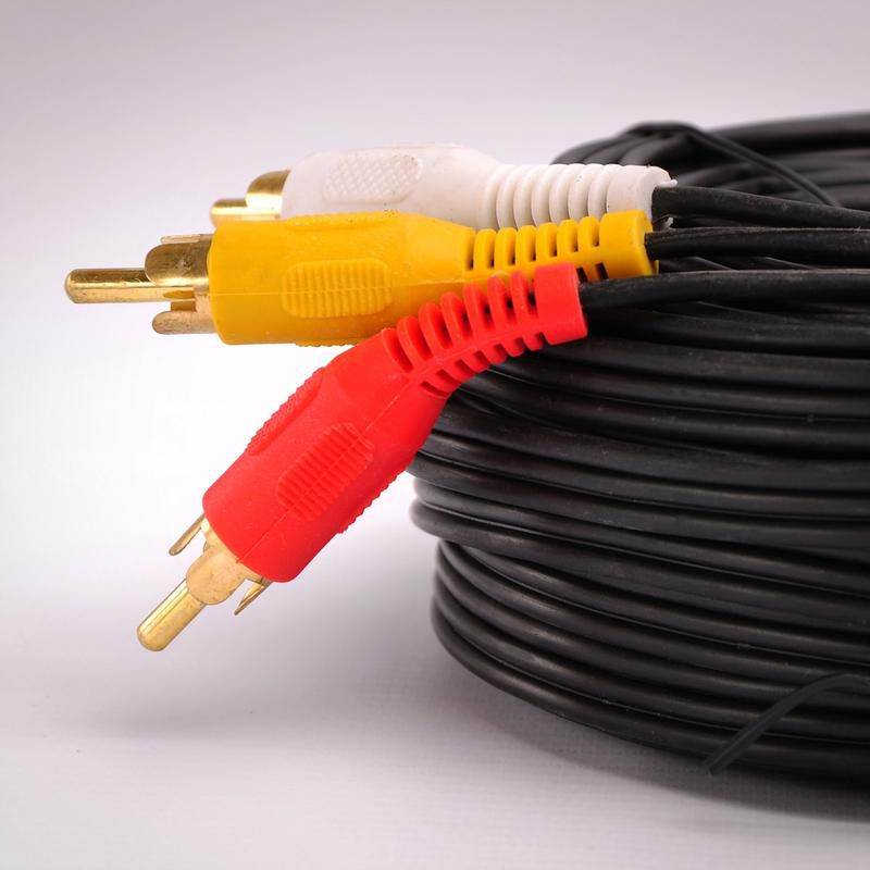 FireFold Composite Cable RCA Audio/Video Cable Gold Plated - Audio Video RCA Stereo Cable 50ft