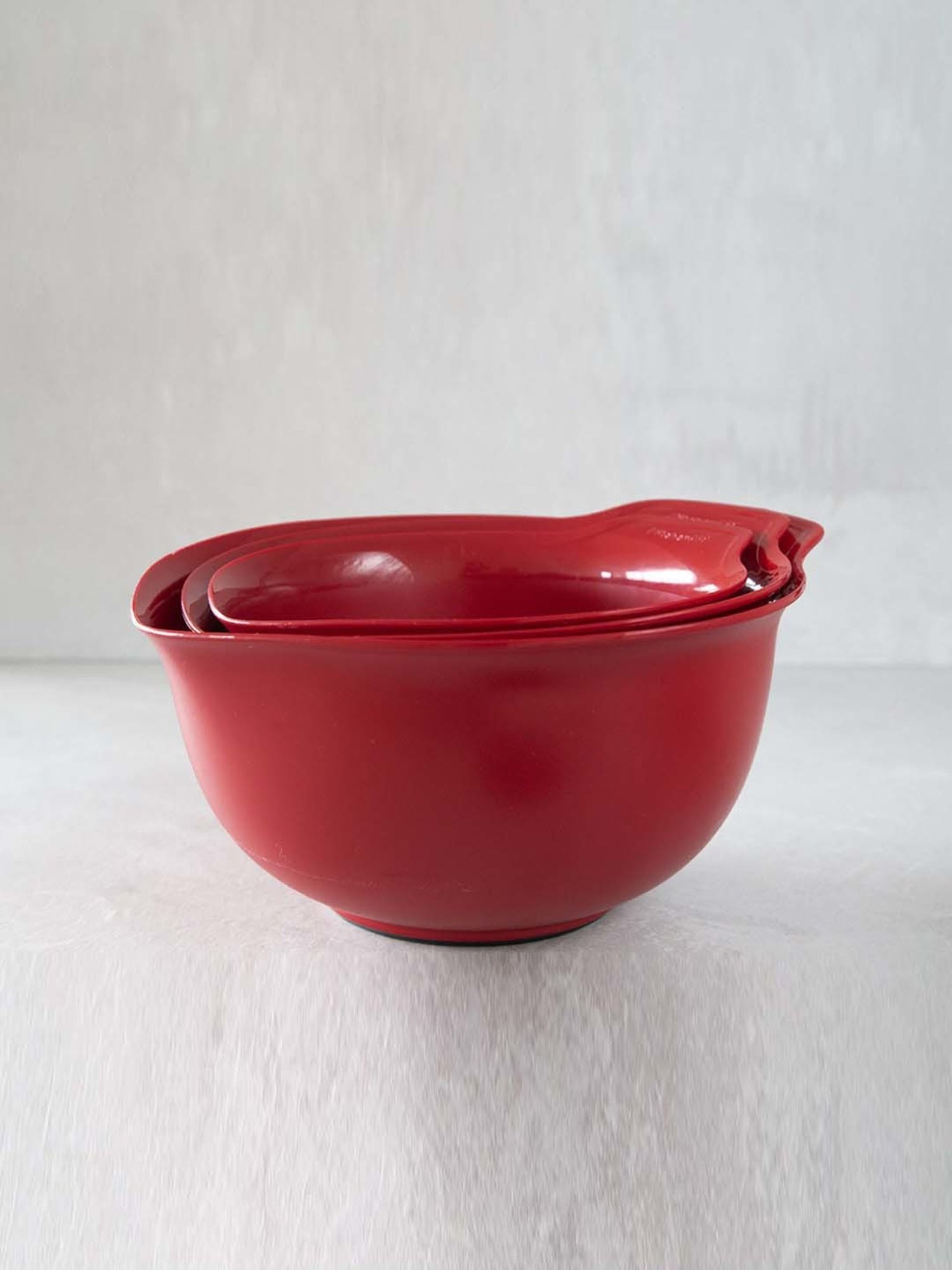 KitchenAid Empire Red Polypropylene Mixing Bowls For Thinkitchen - Set of 3